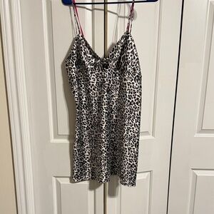 Victoria's Secret Animal Print Satin Chemise